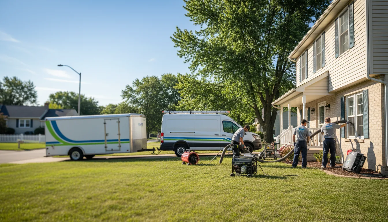Flooded Basement Restoration And Cleanup With Repair in Corunna, MI near me
